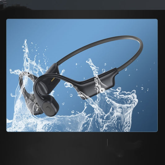 Color: Cool Black, style: 8G - Waterproof Professional Bone Conduction Bluetooth Wireless Motion