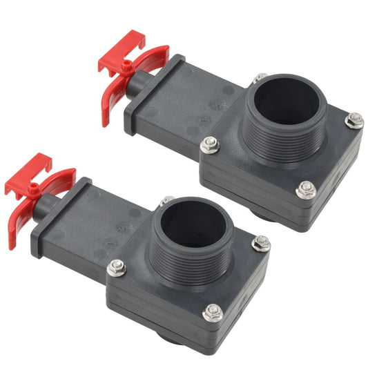 vidaXL Pool Gate Valve 2 pcs 1.5"