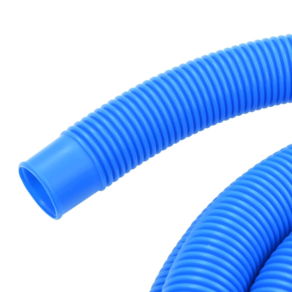 vidaXL Pool Hose with Clamps Blue 1.5" 39.4'