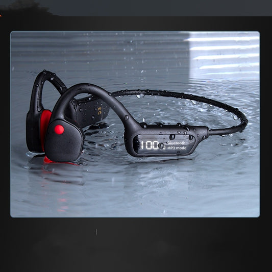 Color: Upgrade Black, style: 8G - Waterproof Professional Bone Conduction Bluetooth Wireless Motion