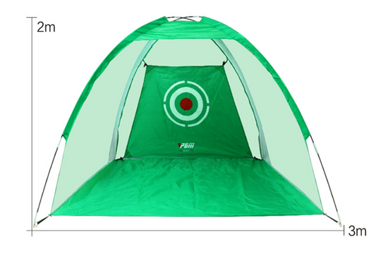 Color: 3 m green net - Golf Practice Net Tent Golf Hitting Cage Garden Grassland Practice Tent Golf Training Equipment Mesh Outdoor
