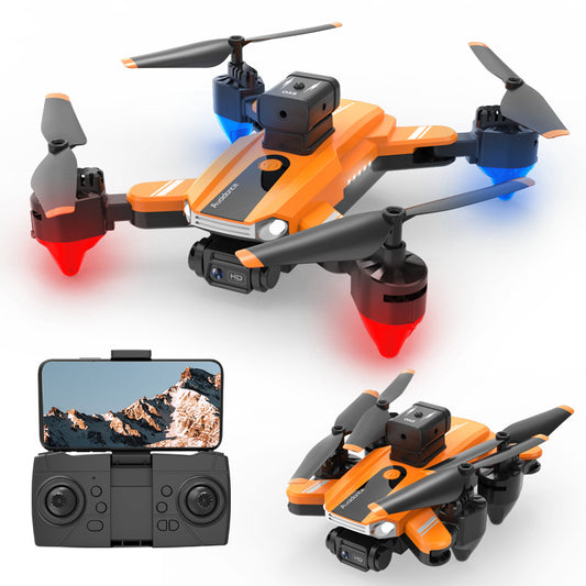 Color: S8S Orange, Specifications: Single Battery - UAV Automatic Return HD Aerial Photography Four-axis