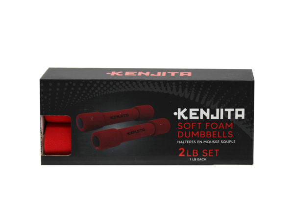 Kenjita Soft Foam Dumbbells 1 lb Set of 2 ( Case of 2 )