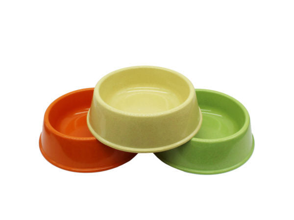 95" Colorful Single Bamboo Pet Dish ( Case of 12 )