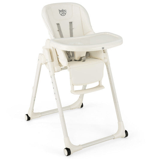 4-in-1 Baby High Chair with 6 Adjustable Heights-Pink