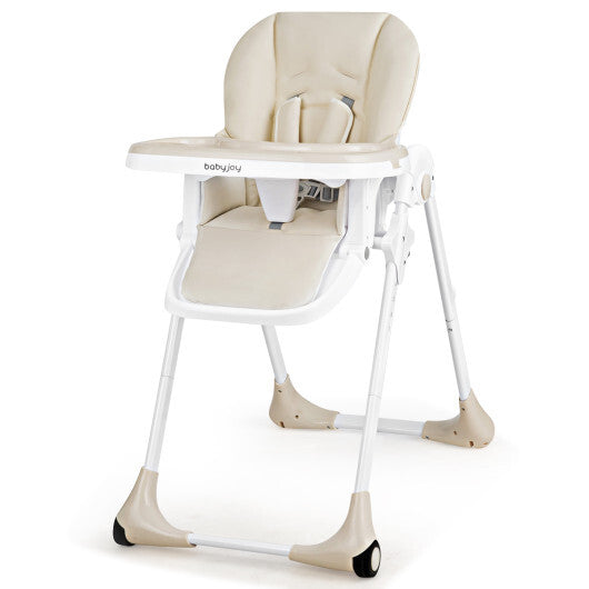 3-In-1 Convertible Baby High Chair for Baby and Toddler-Beige - Color: Beige