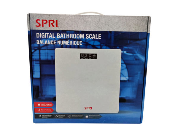 SPRI Digital Bathroom Scale in White ( Case of 8 )