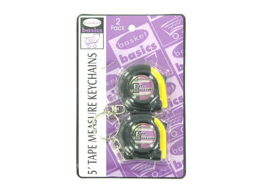 5-foot tape measure keychains 2 pack ( Case of 24 )