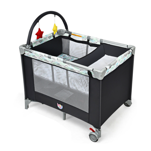 Portable Baby Playard Playpen Nursery Center with Changing Station