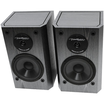 BIC America DV62SIB Venturi DV62si 6-1/2-In. Indoor 2-Way Bookshelf/Surround Sound Speakers, 175 Watts, Black