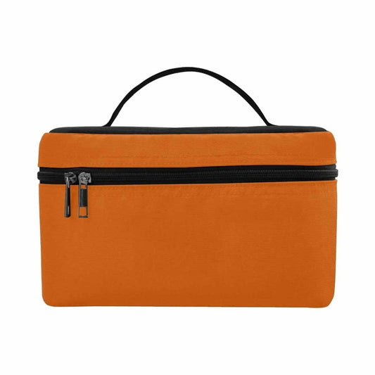 Cosmetic Bag, Burnt Orange Travel Case