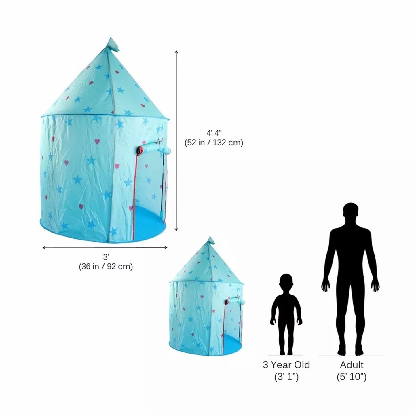 Princess Castle Play Tent, Kids Foldable Games Tent House Toy for Indoor & Outdoor Use For Indoor And Outdoor Use and Best Gift For Boys and Girls.