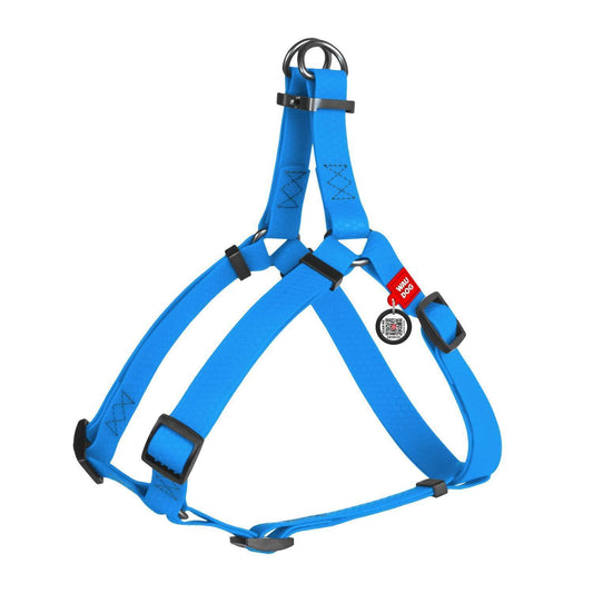 Waterproof Dog Harness Blue Color M Size 20-32 inch Heavy Duty Durable Dog Harness for Medium Dogs