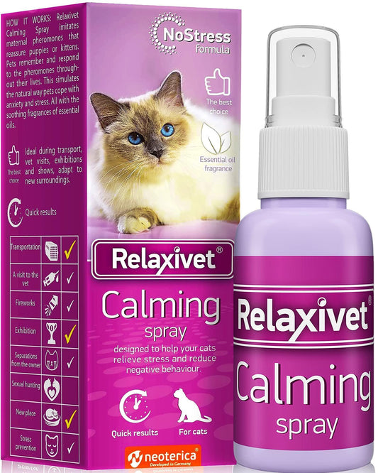 Calming Pheromone Spray Scratch Repellent for Cats Reduce Scratching Furniture Pee Helps to Relief Stress Fighting Hiding