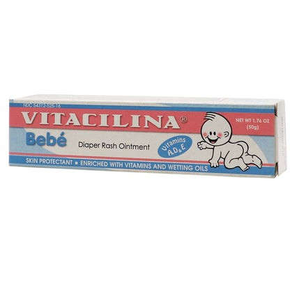 Vitacilina Bebe Diaper Rash Treatment Ointment, 1.76 oz, Tube