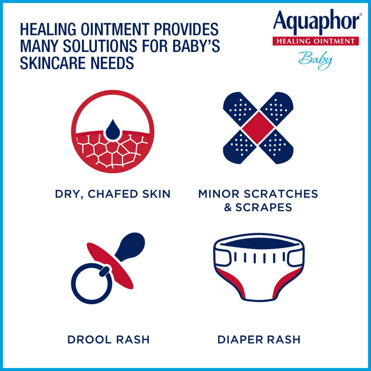 Aquaphor Baby Healing Ointment, Baby Skin Care and Diaper Rash, On-the-go