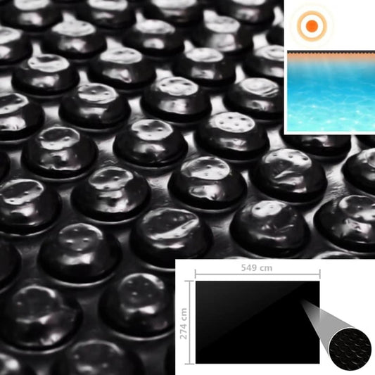 Pool Cover Black 216.1"x107.9" PE