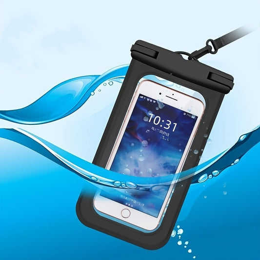 1pc Waterproof Cell Phone Pouch; Universal Sealing Case For Beach Swimming