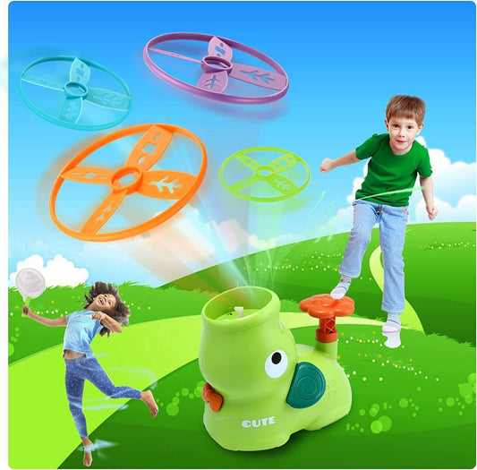 Outdoor Toys for Kids Ages 4-8: Elephant Butterfly Catching Game - Toddler Chasing Toy 3 4 5 6 7 Year Old Boys Girl Flying Spinner Toy Disc Rocket Launcher Kid Age 8-12 Gifts Fun Family Outside Games