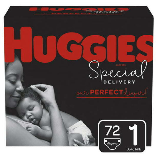 Huggies Special Delivery Hypoallergenic Baby Diapers Size 1;  Count 72