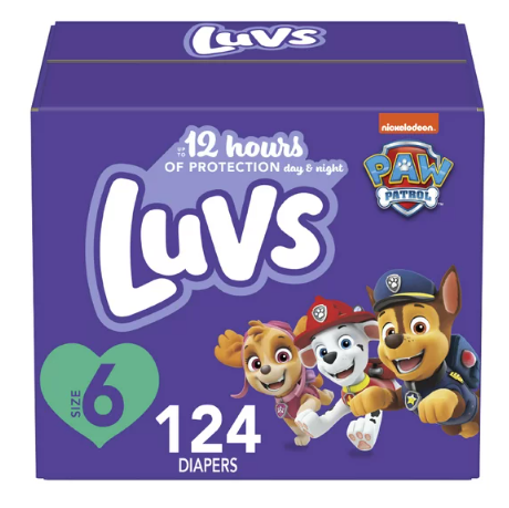 Luvs Diapers, Size 6, 124 Count