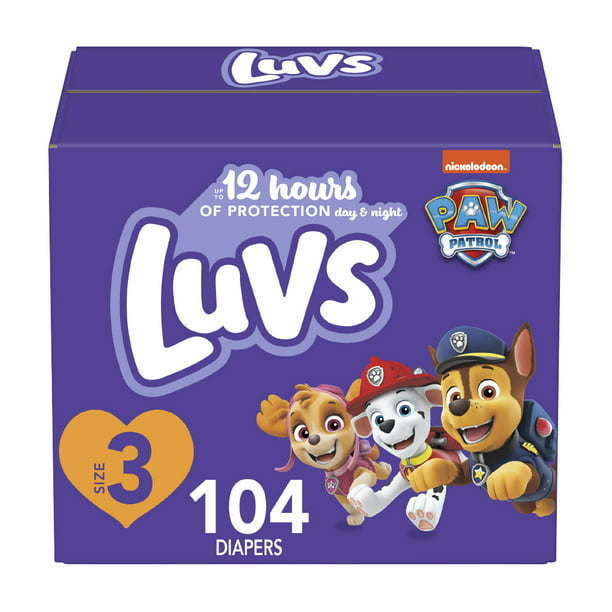 Luvs Diapers Size 3;  104 Count