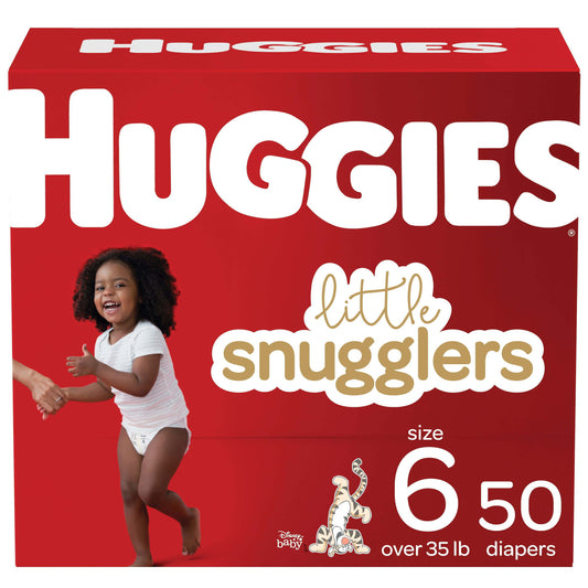 Huggies Little Snugglers Latex Free Diapers Size 6;  Count 50