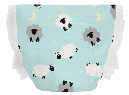 The Honest Company Overnight Baby Diapers, Sleepy Sheep, Size 6, 42 ct