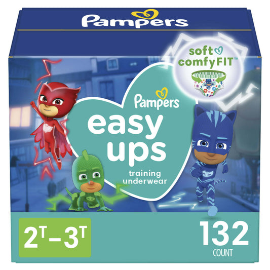 Pampers Easy Ups Training Underwear Boys, 2T-3T, 132 Count