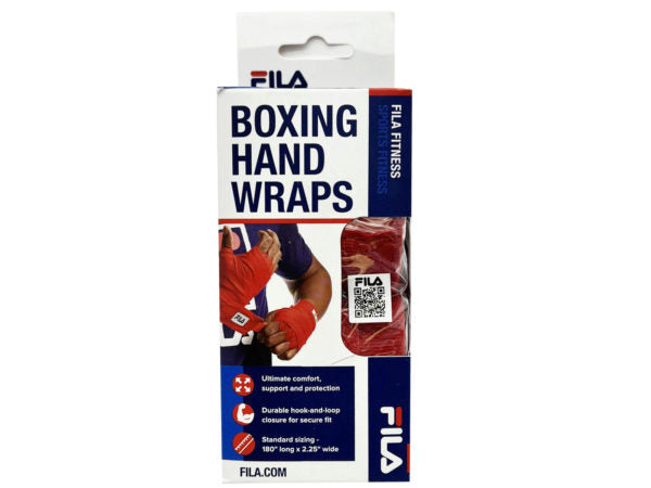 FILA Accessories Red 225" x 15 Foot Boxing Handwraps ( Case of 2 )