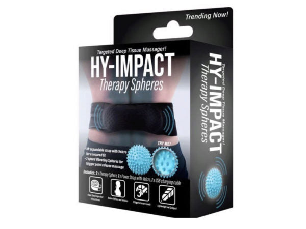 Hy-Impact 3 Speed Vibrating Massage Therapy Spheres with Expandable Strap ( Case of 12 )