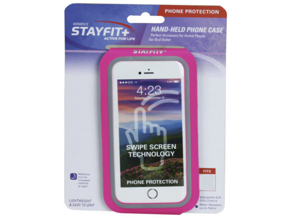 Hand Held Pink Water Resistant Phone Case ( Case of 50 )