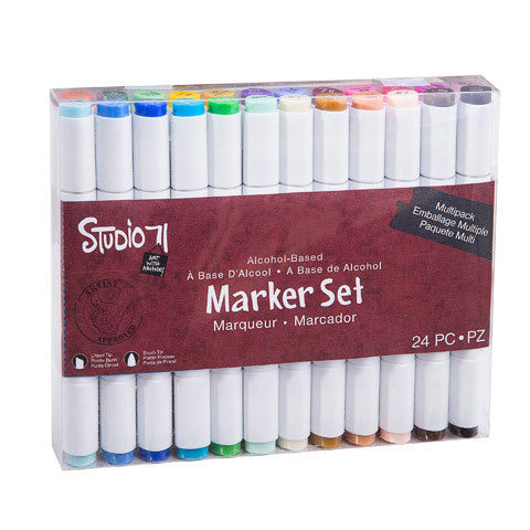 Darice Studio 71 Alcohol Ink Marker Set Dual Tip