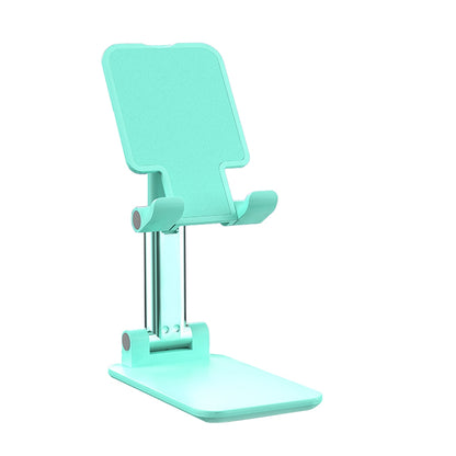 Smart Phone Holder Desk Portable Tablet Cell Phone Holder Tablet Stand Anti-Slip Adjustable Angle Phone Holder Folding Electronic Devices Mount For Mobile Phones Tablet T9 phone version [mint green]