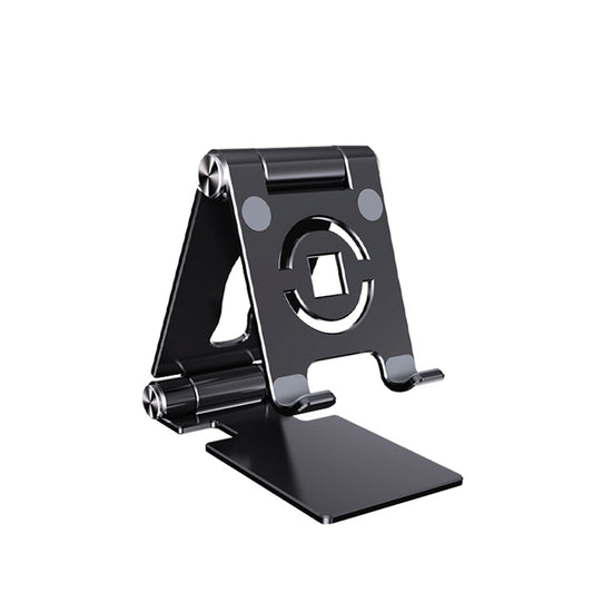 Mobile Phone Stand Foldable Portable Aluminum Alloy Desktop Phone Holder Cradle Dock Stable Tablet Bracket space black