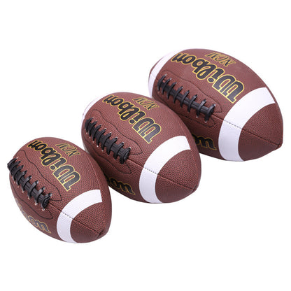 Composite PU Indoor Outdoor Footballs Playground Ball Waterproof Sports Toys For Backyard Indoor Outdoor Sports Yard Games Practice Play Party Supplies dark brown No.9