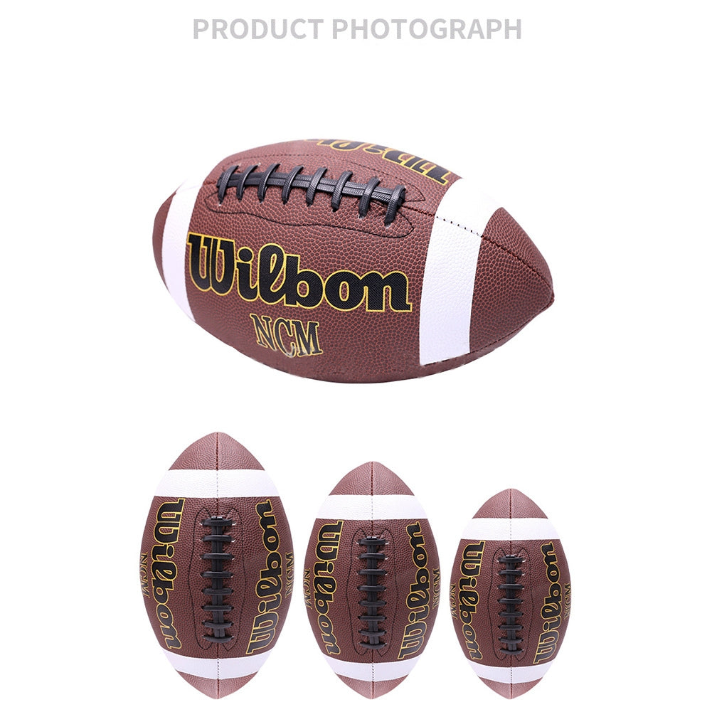 Composite PU Indoor Outdoor Footballs Playground Ball Waterproof Sports Toys For Backyard Indoor Outdoor Sports Yard Games Practice Play Party Supplies dark brown No.9