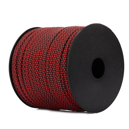164ft Paracord 7 Strand Core 4MM Outdoor Camping Rope Parachute Cord Lanyard Tent Multifunction Cordave For Bracelets Lanyards Handle Wraps Camping & Hiking red black