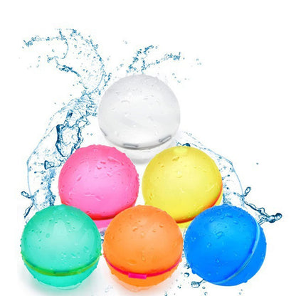 12Pcs Water Balloons Latex Automatic Water Filling Magnetic Suction Water Balls Summer Outdoor Games Random Color