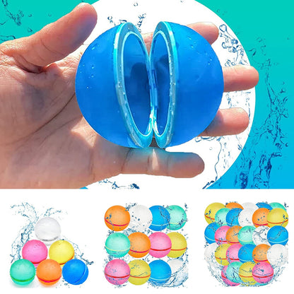 24Pcs Water Balloons Latex Automatic Water Filling Magnetic Suction Water Balls Summer Outdoor Games Random Color