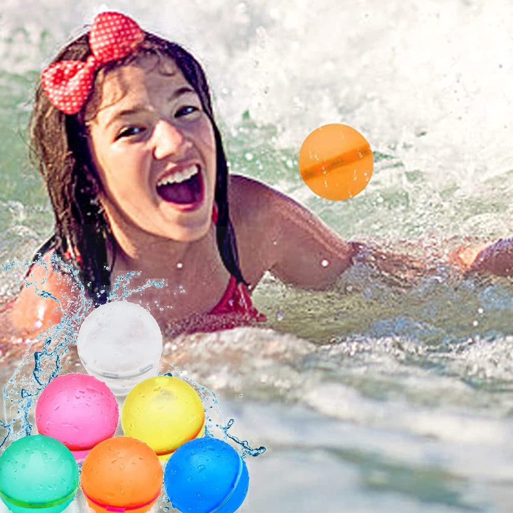 24Pcs Water Balloons Latex Automatic Water Filling Magnetic Suction Water Balls Summer Outdoor Games Random Color