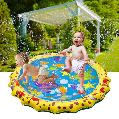 Sprinkler Pad For Kids 39'' Sprinkler Play Mat Outdoor Pool Party Water Play Toys Water Play Game For Kids Pets 100CM