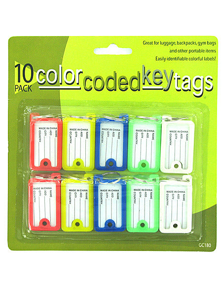 Color Coded Key Tags ( Case of 24 )