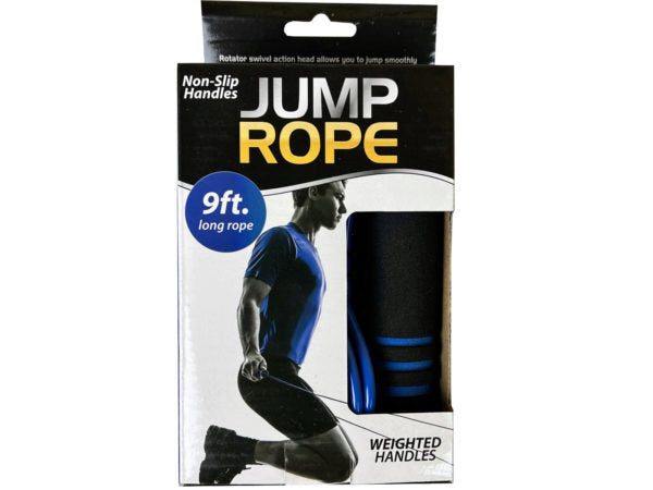 Weighted Jump Rope with Hand Grips ( Case of 16 )