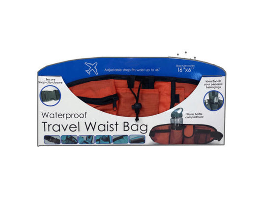 Adjustable Multi-Pocket Travel Waist Pack ( Case of 2 )
