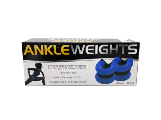 1 Pair 2 Pound Adjustable Ankle Weights ( Case of 4 )