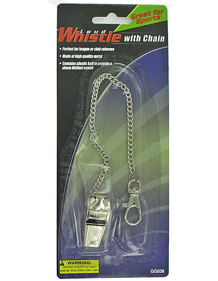 Sports Whistle with Chain ( Case of 36 )