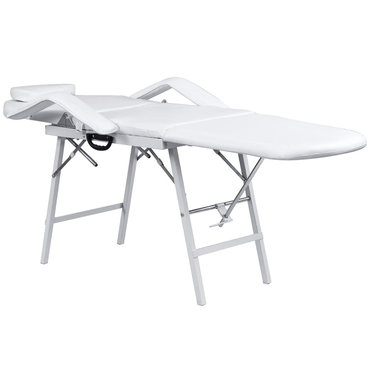 73 Inch Portable Tattoo Salon Facial Bed Massage Table - Color: White