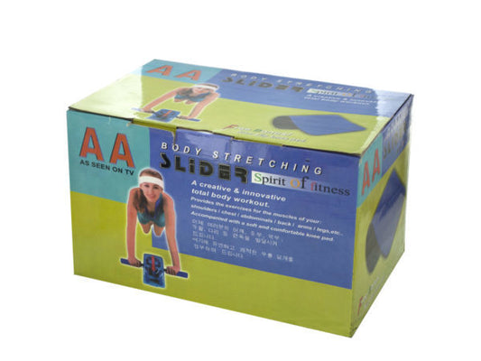 Body Stretching Slider Ab Wheel ( Case of 2 )