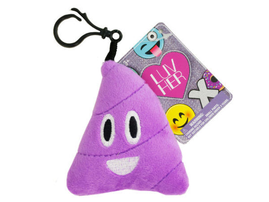 Assorted Emoticon Plush Keychain ( Case of 24 )